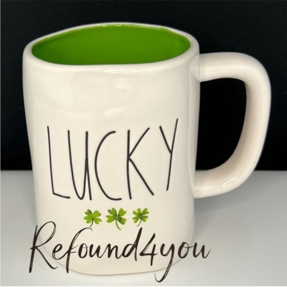 Rae Dunn - 3/$48 - ‘Lucky 🍀’ ceramic mug. NWT Firm! *Last One*